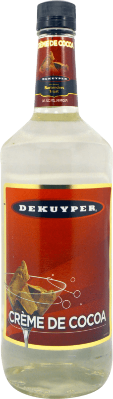 23,95 € Envio grátis | Licores De Kuyper Crème — Creme Estados Unidos 1 L Cocoa — Cacau