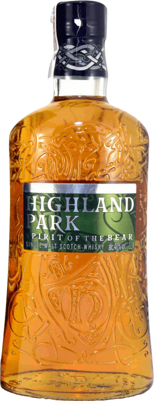 58,95 € Free Shipping | Whisky Single Malt Highland Park Spirit Of The Bear United Kingdom Bottle 1 L