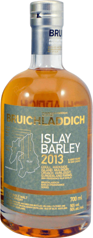 94,95 € Envío gratis | Whisky Single Malt Bruichladdich Barley Islay Reino Unido Botella 70 cl