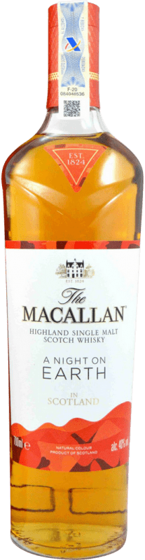 195,95 € Free Shipping | Whisky Single Malt Macallan Night on Earth United Kingdom Bottle 70 cl