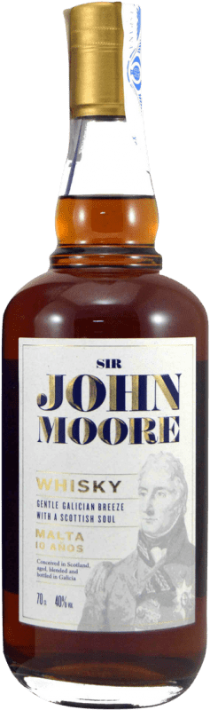 45,95 € Envío gratis | Whisky Single Malt Sansutex John Moore España 10 Años Botella 70 cl
