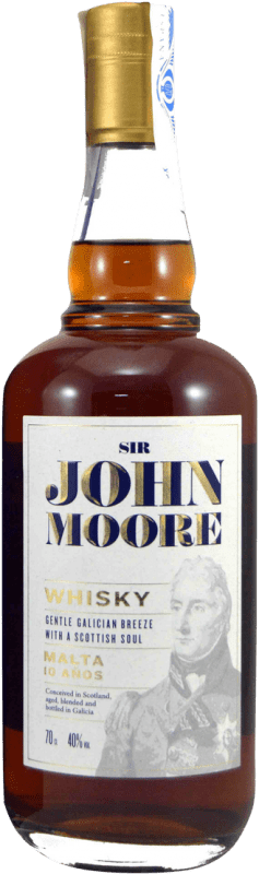 32,95 € Spedizione Gratuita | Whisky Single Malt Sansutex John Moore Spagna 10 Anni 70 cl