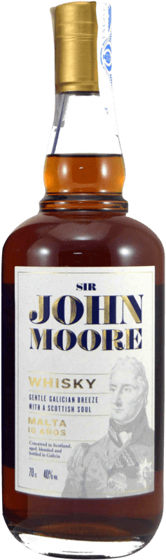 47,95 € Spedizione Gratuita | Whisky Single Malt Sansutex John Moore Spagna 10 Anni Bottiglia 70 cl