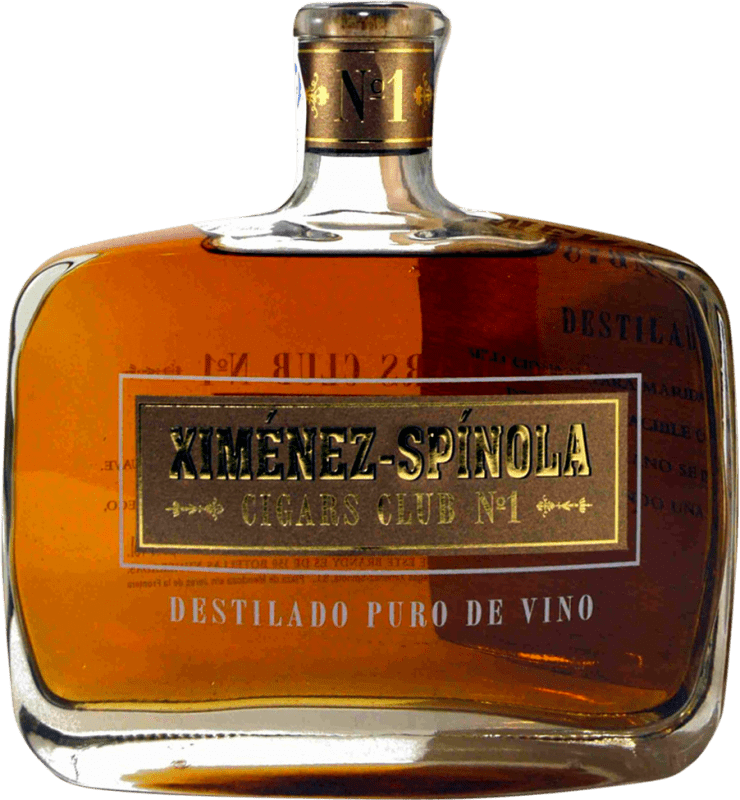 487,95 € Envío gratis | Brandy Ximénez-Spínola Cigars Club Nº 1 España Pedro Ximénez Botella 70 cl