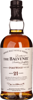 408,95 € 免费送货 | 单一麦芽威士忌 Balvenie Port Cask Finish — 橡木桶陈酿收尾 斯佩塞 英国 21 岁 70 cl