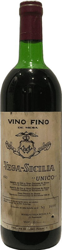 999,95 € Kostenloser Versand | Rotwein Vega Sicilia Único Año 1953 Große Reserve D.O. Ribera del Duero Kastilien und León Spanien Tempranillo, Merlot, Cabernet Sauvignon Flasche 75 cl