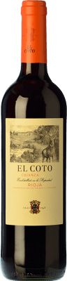 6,95 € Free Shipping | Red wine Coto de Rioja Aged D.O.Ca. Rioja The Rioja Spain Tempranillo Medium Bottle 50 cl