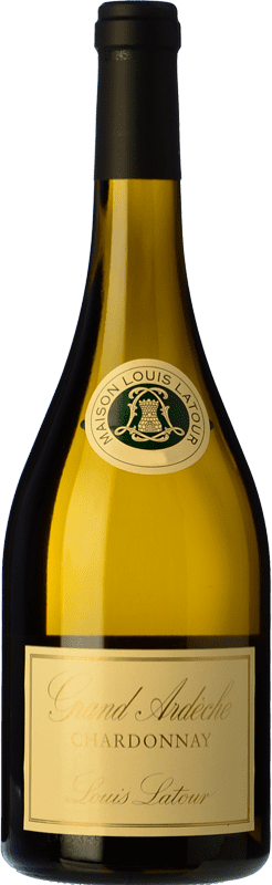 19,95 € Envio grátis | Vinho branco Louis Latour Grand Ardèche A.O.C. Bourgogne Borgonha França Chardonnay Garrafa 75 cl