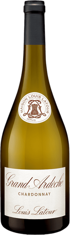 19,95 € Spedizione Gratuita | Vino bianco Louis Latour Grand Ardèche A.O.C. Bourgogne Borgogna Francia Chardonnay Bottiglia 75 cl