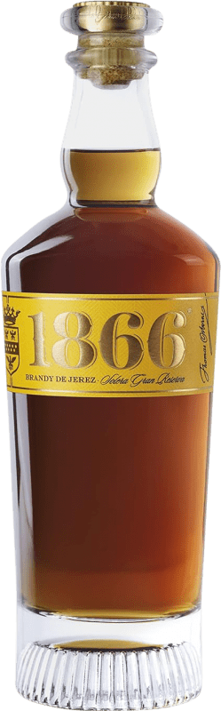 64,95 € Бесплатная доставка | Бренди Osborne 1866 Solera — Солера Гран Резерва D.O. Sierras de Málaga Андалусия Испания Бутылка 70 cl