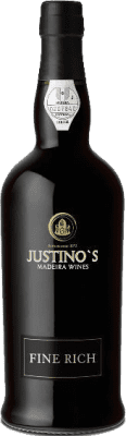18,95 € 送料無料 | 強化ワイン Justino's Madeira Fine Rich I.G. Madeira マデイラ島 ポルトガル 3 年 ボトル 75 cl