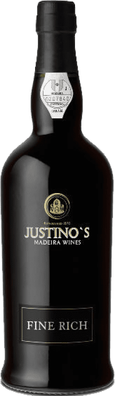18,95 € Kostenloser Versand | Verstärkter Wein Justino's Madeira Fine Rich I.G. Madeira Madeira Portugal 3 Jahre Flasche 75 cl
