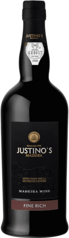 19,95 € Spedizione Gratuita | Vino Liquoroso Justino's Madeira Rich I.G. Madeira Madera Portogallo 3 Anni 75 cl