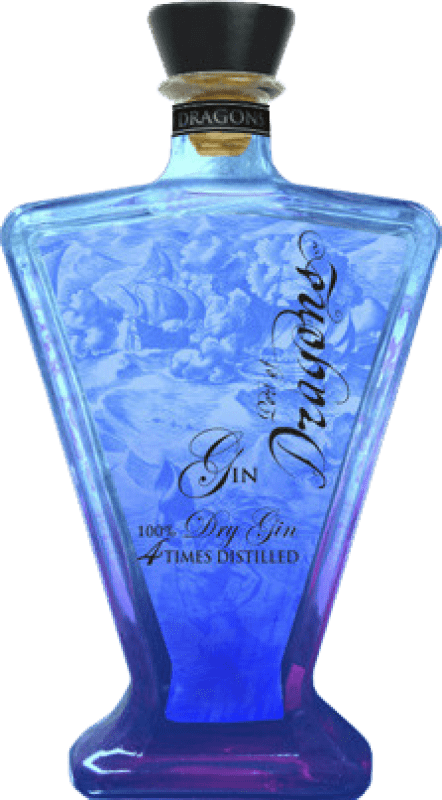 44,95 € Envío gratis | Ginebra Esmeralda Port of Dragons Dry Gin España Botella 70 cl