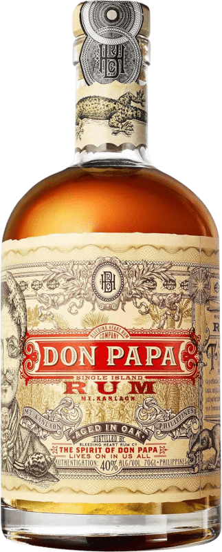 52,95 € Free Shipping | Rum Don Papa Rum Single Island Philippines 7 Years Bottle 70 cl