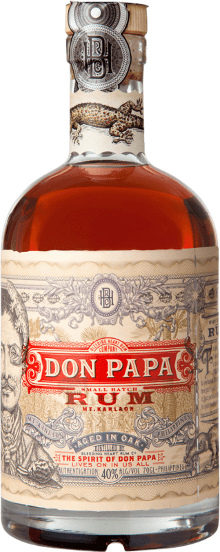 54,95 € Бесплатная доставка | Ром Don Papa Rum Single Island Филиппины 7 Лет бутылка 70 cl