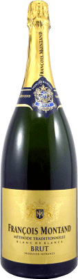 16,95 € Бесплатная доставка | Белое игристое François Montand Blanc de Blancs брют A.O.C. Champagne Франция Chardonnay бутылка Магнум 1,5 L