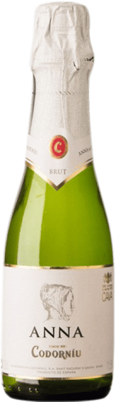19,95 € Free Shipping | 3 units box White Sparkling Wine Codorníu Anna Brut Reserve — Aged D.O. Cava Catalonia Spain Macabeo, Xarel·lo, Chardonnay, Parellada Small Bottle 20 cl