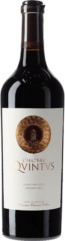 161,95 € Бесплатная доставка | Красное вино Château Quintus Grand Cru A.O.C. Saint-Émilion Бордо Франция Merlot — Мерло, Cabernet Franc — Каберне Фран Бутылка 75 cl