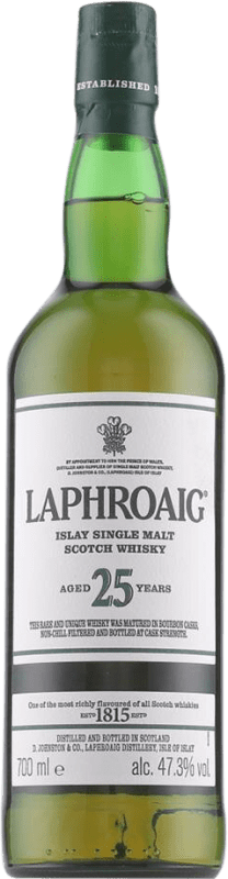 583,95 € 送料無料 | ウイスキーシングルモルト Laphroaig アイラ島 イギリス 25 年 ボトル 70 cl