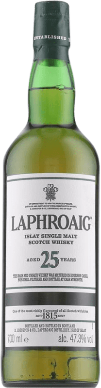 581,95 € Envoi gratuit | Whisky Single Malt Laphroaig Islay Royaume-Uni 25 Ans Bouteille 70 cl