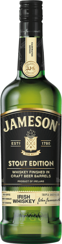 49,95 € Envio grátis | Whisky Blended Jameson Stout Edition Finished in Craft Beer Barrels Reserva Irlanda Garrafa 1 L