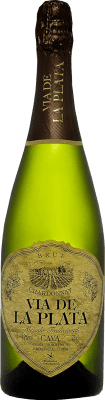 10,95 € Envío gratis | Espumoso Blanco Vía de la Plata Brut D.O. Cava Extremadura España Chardonnay 75 cl