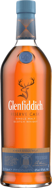 81,95 € Kostenloser Versand | Whiskey Single Malt Glenfiddich Reserve Cask Reserve Speyseite Großbritannien Flasche 1 L