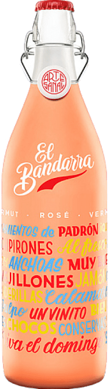 12,95 € 免费送货 | 苦艾酒 Martí Serdà El Bandarra Rosado D.O. Catalunya 加泰罗尼亚 西班牙 Grenache 瓶子 1 L