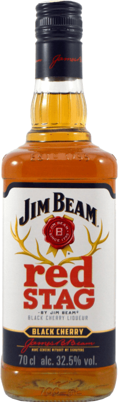 19,95 € Бесплатная доставка | Виски Бурбон Jim Beam Red Stag Соединенные Штаты бутылка 70 cl