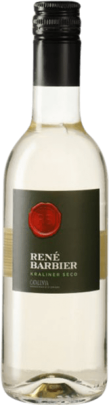 6,95 € Envio grátis | Vinho branco René Barbier Kraliner Seco D.O. Penedès Catalunha Espanha Macabeo, Xarel·lo, Parellada Meia Garrafa 37 cl