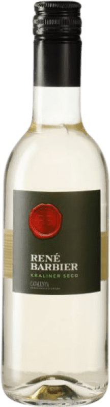 3,95 € Spedizione Gratuita | Vino Bianco René Barbier Kraliner Seco — Secco D.O. Penedès Catalogna Spagna Macabeo, Xarel·lo, Parellada Mezza Bottiglia 37 cl