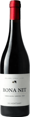 15,95 € Free Shipping | Red wine Terra i Vins Bona Nit Negre Aged D.O. Montsant Catalonia Spain Syrah, Grenache Tintorera, Carignan Bottle 75 cl