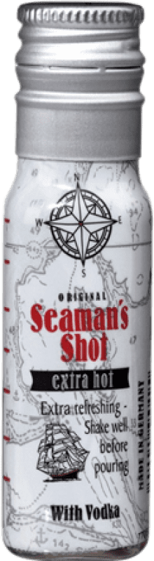 0,95 € Envoi gratuit | Boîte de 24 unités Vodka Waldemar Behn Seaman's Shot Hot Extra Irlande Mini-Bouteille 4 cl