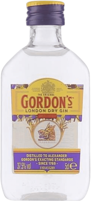 1,95 € Бесплатная доставка | Джин Gordon's Объединенное Королевство Мини-бутылка 5 cl