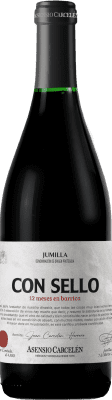 13,95 € Envio grátis | Vinho Tinto Asensio Carcelén Con Sello Vendimiado a Mano D.O. Jumilla Região de Múrcia Espanha Syrah, Monastrell Eco — Biológico 75 cl