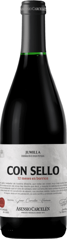 10,95 € Envoi gratuit | Vin Rouge Asensio Carcelén Con Sello Vendimiado a Mano D.O. Jumilla Région de Murcie Espagne Syrah, Monastrell Eco — Biologique Bouteille 75 cl