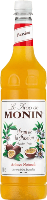 29,95 € Kostenloser Versand | Liköre Monin Maracuya Fruta de la Pasión Cristal Frankreich Flasche 1 L
