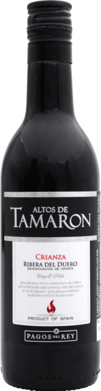 2,95 € Free Shipping | Red wine Pagos del Rey Altos de Tamarón Aged D.O. Ribera del Duero Castilla y León Spain Tempranillo Small Bottle 18 cl