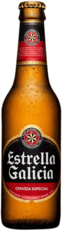 14,95 € Spedizione Gratuita | Scatola da 6 unità Birra Estrella Galicia Especial Spagna Bottiglia Terzo 33 cl