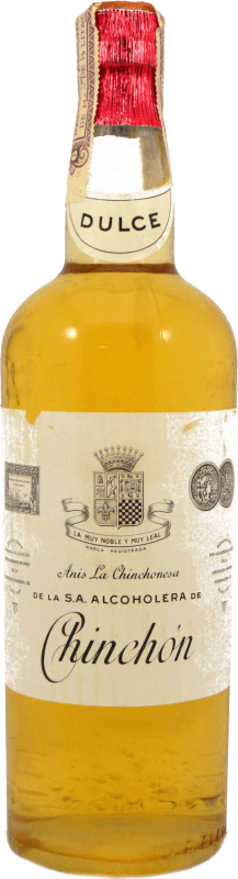 89,95 € Kostenloser Versand | Anislikör González Byass Chinchón de la Alcoholera Sammlerexemplar aus den 1960er Jahren Edelsüß Spanien Flasche 1 L