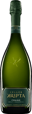 16,95 € Kostenloser Versand | Weißer Sekt Agustí Torelló Celler Kripta Franc Brut Reserve D.O. Cava Katalonien Spanien Macabeo, Xarel·lo, Parellada Flasche 75 cl