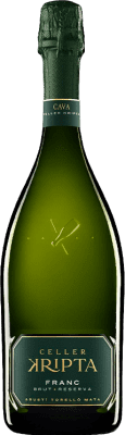 16,95 € 送料無料 | 白のスパークリングワイン Agustí Torelló Celler Kripta Franc Brut — ブリュット レセルバ D.O. Cava カタロニア スペイン Macabeo — マカベオ, Xarel·lo — チャレッロ, Parellada — パレリャーダ 75 cl