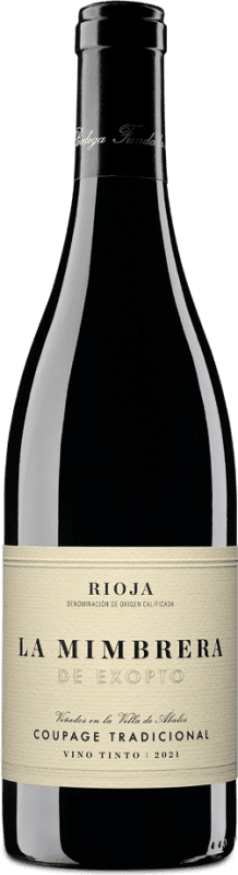 85,95 € Бесплатная доставка | Красное вино Exopto La Mimbrera Coupage Традиционный Crianza — Крианса D.O.Ca. Rioja Ла-Риоха Испания Tempranillo — Темпранильо, Garnacha — Гренаш, Viura — Виура Бутылка 75 cl