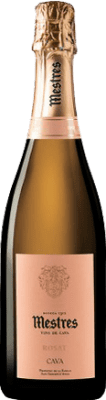 26,95 € Kostenloser Versand | Rosé Sekt Mestres Rosat Brut Natur Große Reserve D.O. Cava Spanien Monastrell, Trepat Flasche 75 cl