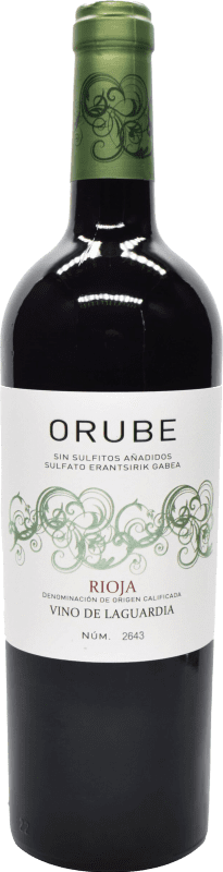 5,95 € 免费送货 | 红葡萄酒 Solar Viejo Orube Sin Sulfitos — 无亚硫酸盐 D.O.Ca. Rioja 拉里奥哈 西班牙 Tempranillo — 丹魄 75 cl