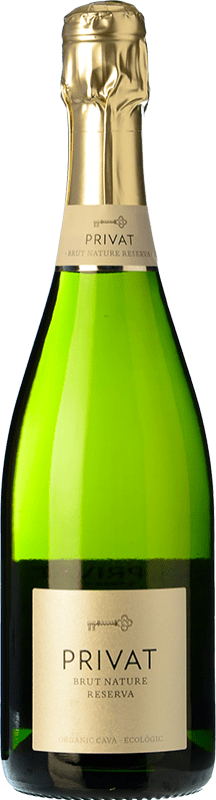 15,95 € Envío gratis | Espumoso blanco Privat Brut Nature Reserva D.O. Cava Cataluña España Macabeo, Xarel·lo, Parellada Botella 75 cl