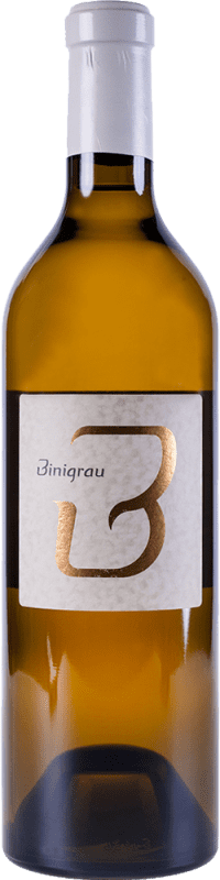24,95 € Kostenloser Versand | Weißwein Binigrau I.G.P. Vi de la Terra de Mallorca Balearen Spanien Chardonnay Flasche 75 cl