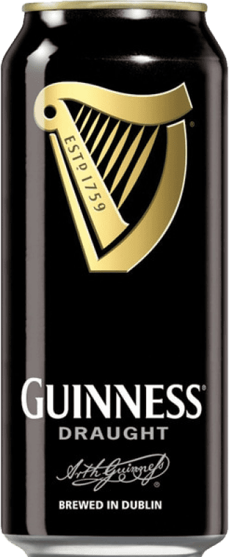 19,95 € 免费送货 | 盒装12个 啤酒 Guinness Draught — 生啤 爱尔兰 中号罐 50 cl