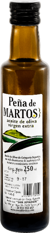 4,95 € Envio grátis | Azeite de Oliva San Amador Peña de Martos Dórica, AOVE Virgem Extra Jaén Espanha Garrafinha 25 cl